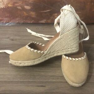 Espadrilles leather shoes